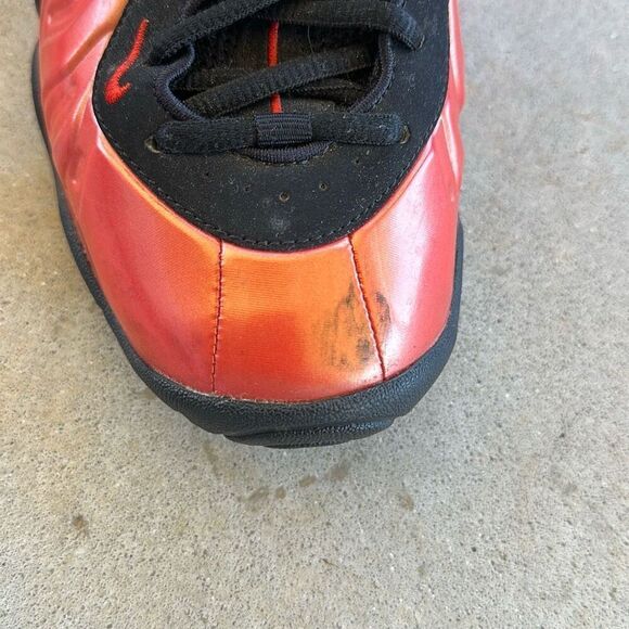 Nike Sneakers Air Foamposite One Youth Size 5.5 Red Habanero - Picture 13 of 14